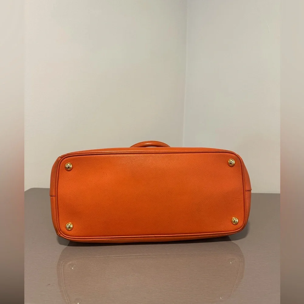 Prada Vibrant Orange Leather Satchel - Picture 9 of 9